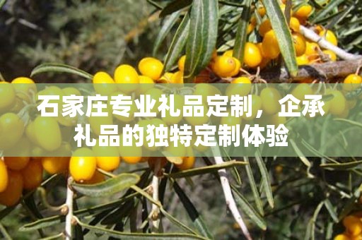 石家庄专业礼品定制，企承礼品的独特定制体验